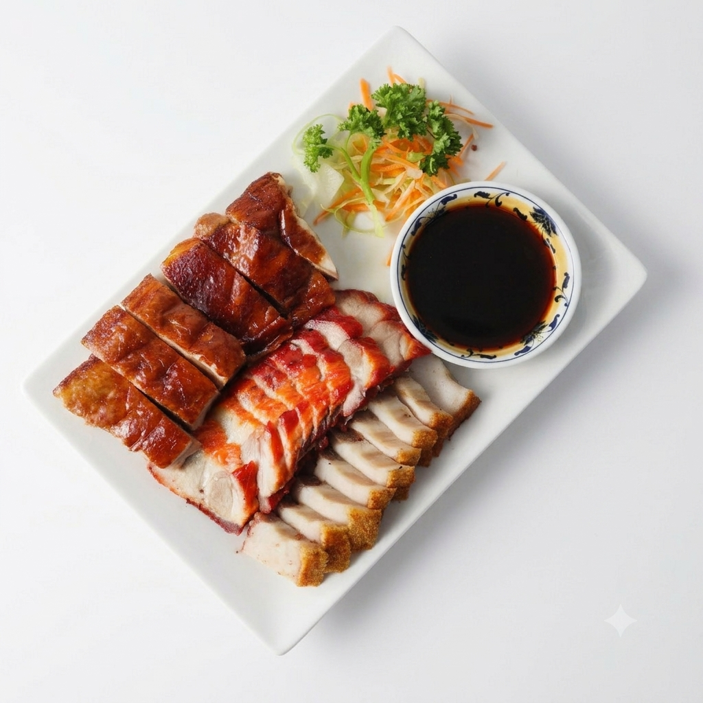 Crispy Belly Pork, Barbecue Pork & Roast Duck (3 Combo)
