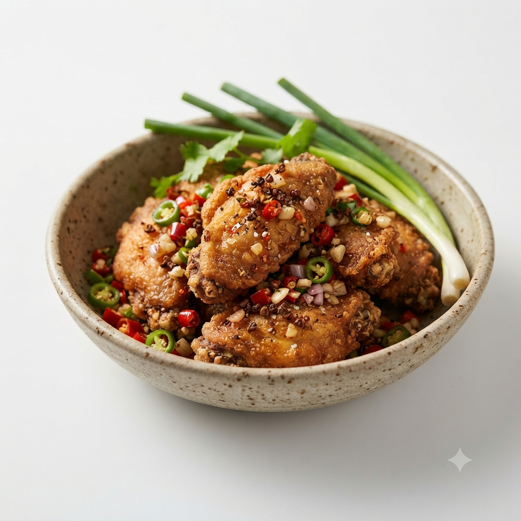 Chicken Wings with Salt & Pepper (6)