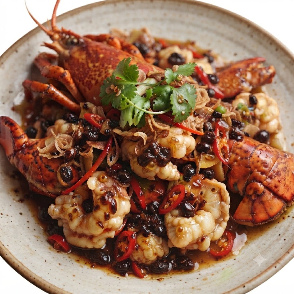 Lobster with Chilli & Black Bean Sauce (GF)