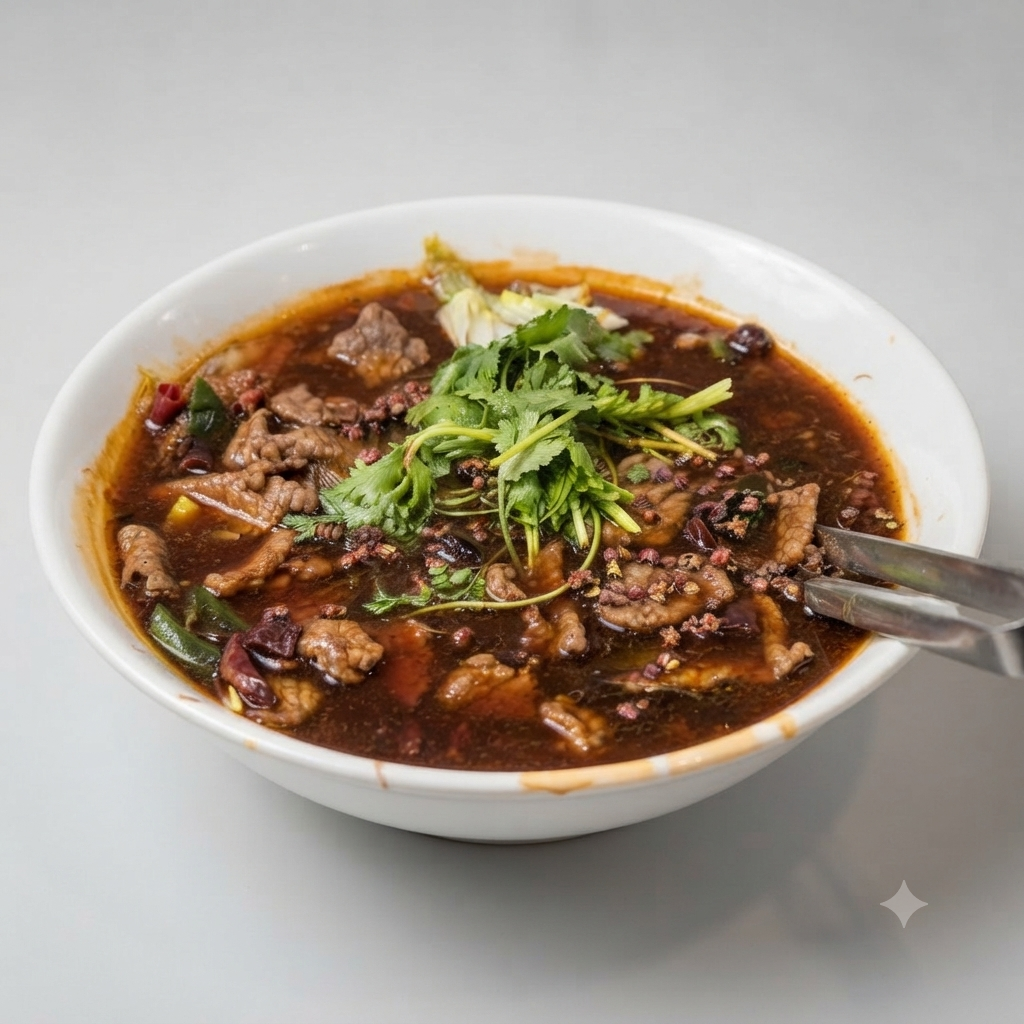 Poached Beef in Chilli Oil (GF)