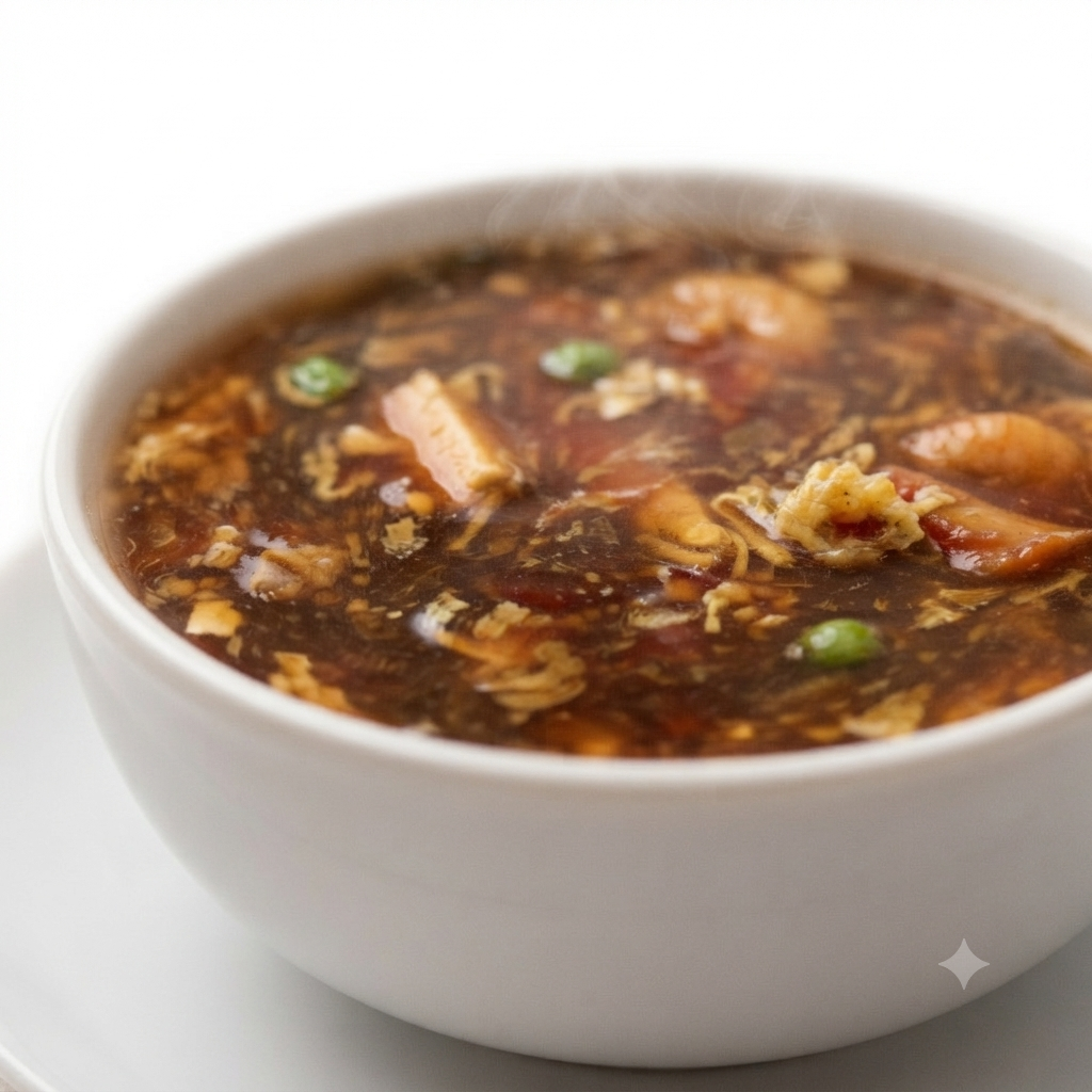 Szechuan Hot & Sour Soup (Shrimp & Pork) (GF)