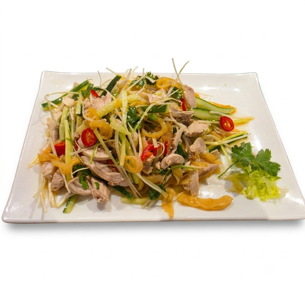 Shredded Chicken with Jellyfish (Cold Dish) (GF)