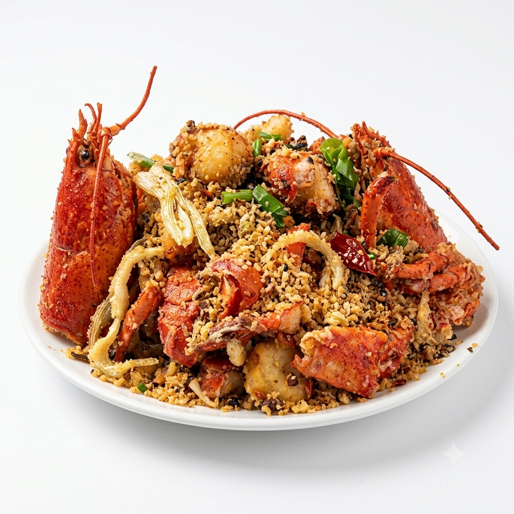 Lobster with Fried Garlic & Chilli (GF)
