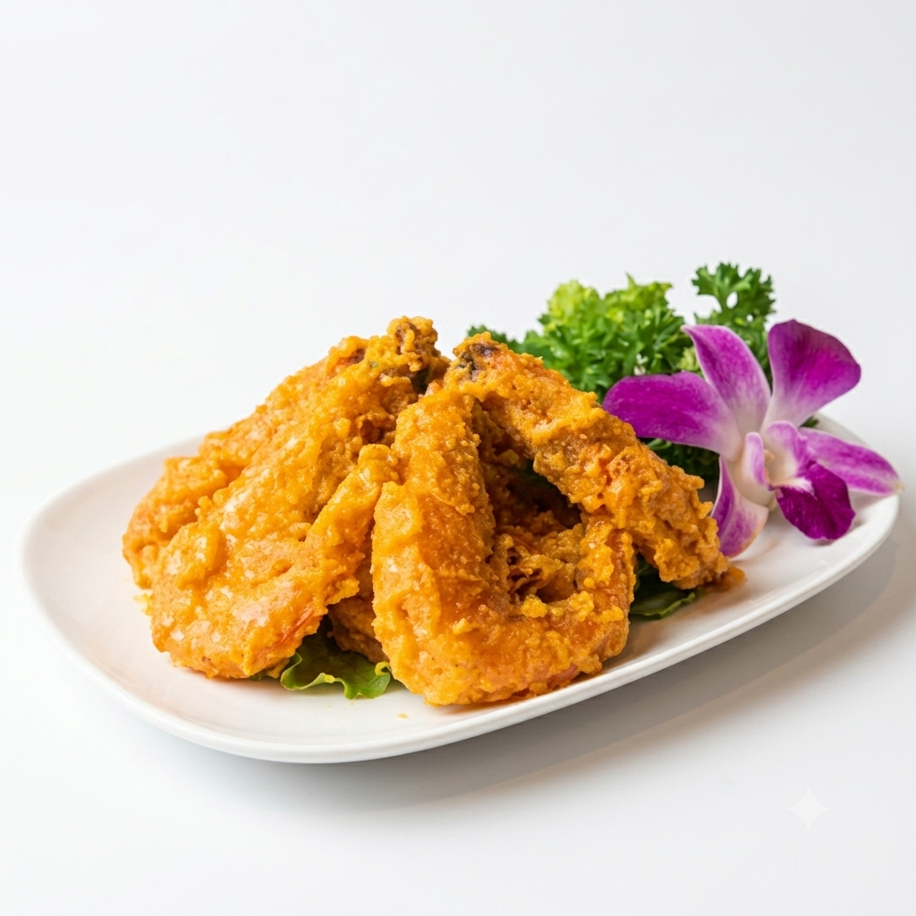 King Prawns with Golden Salted Egg Yolk (with Shell) (GF)