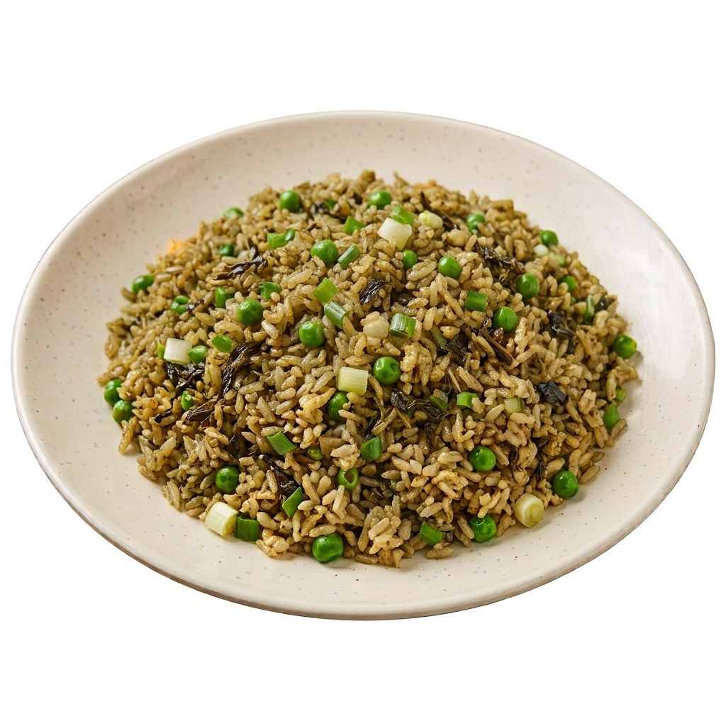 Vegetable Fried Rice with Preserved Olive (V) (GF)
