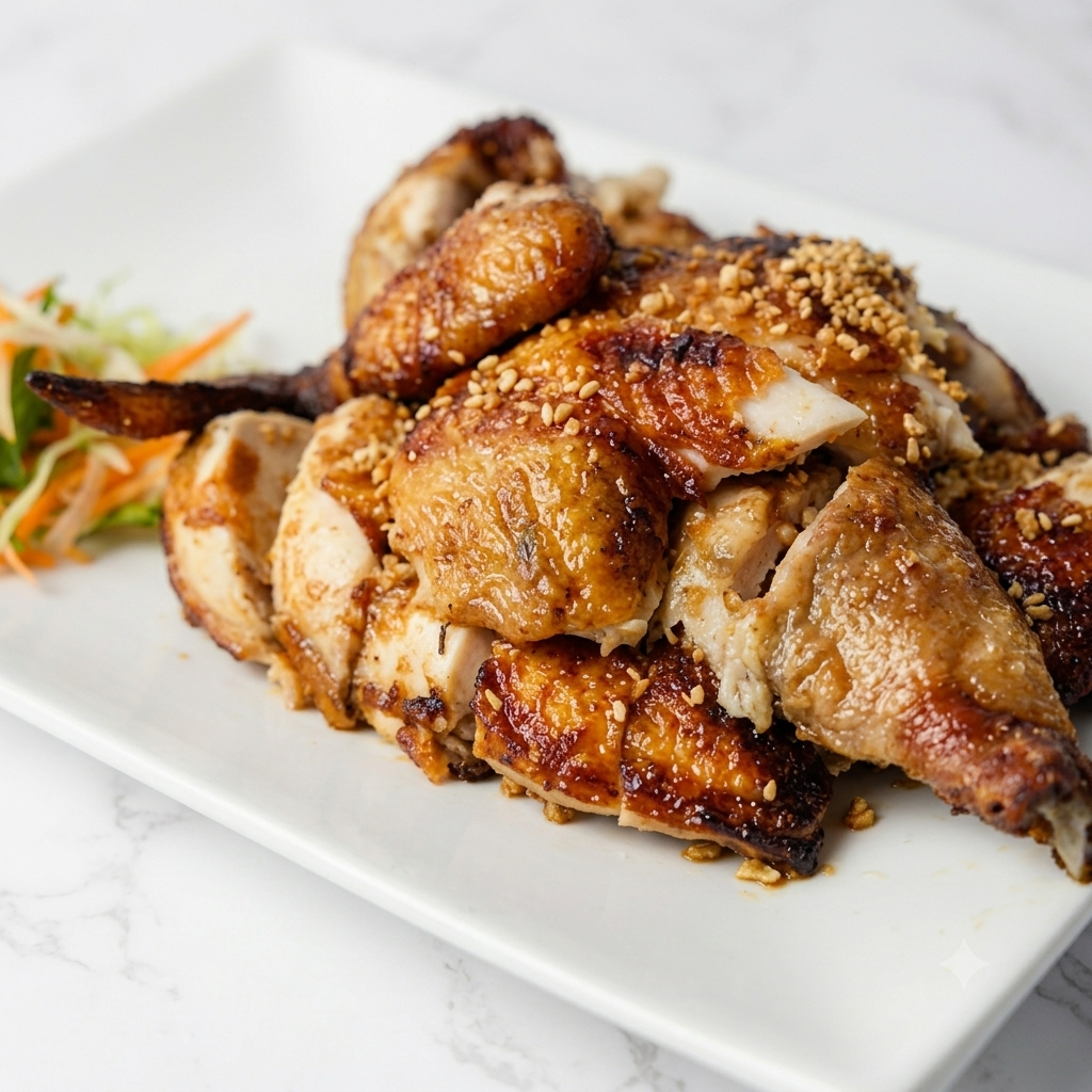 Crispy Fried Chicken with Garlic (Half) (with Bone) (GF)