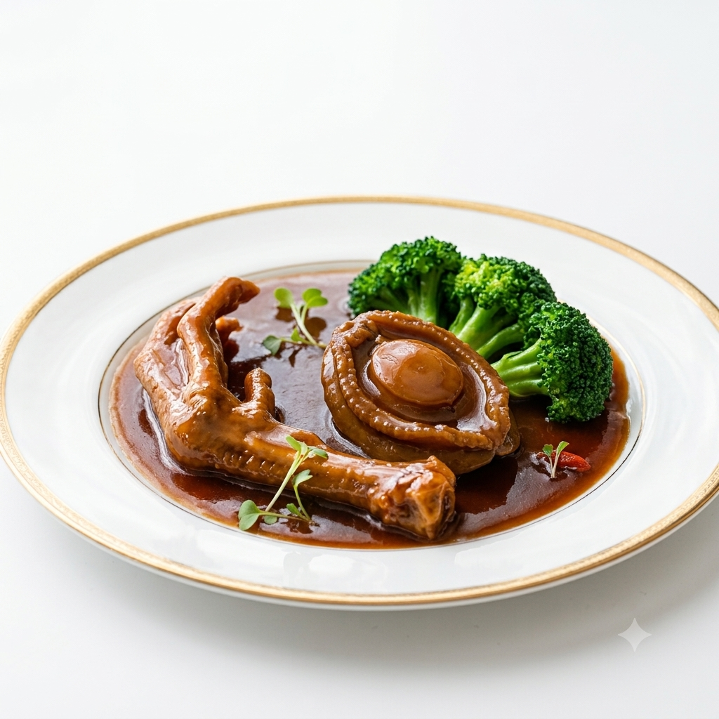 Braised Abalone with Goose Web