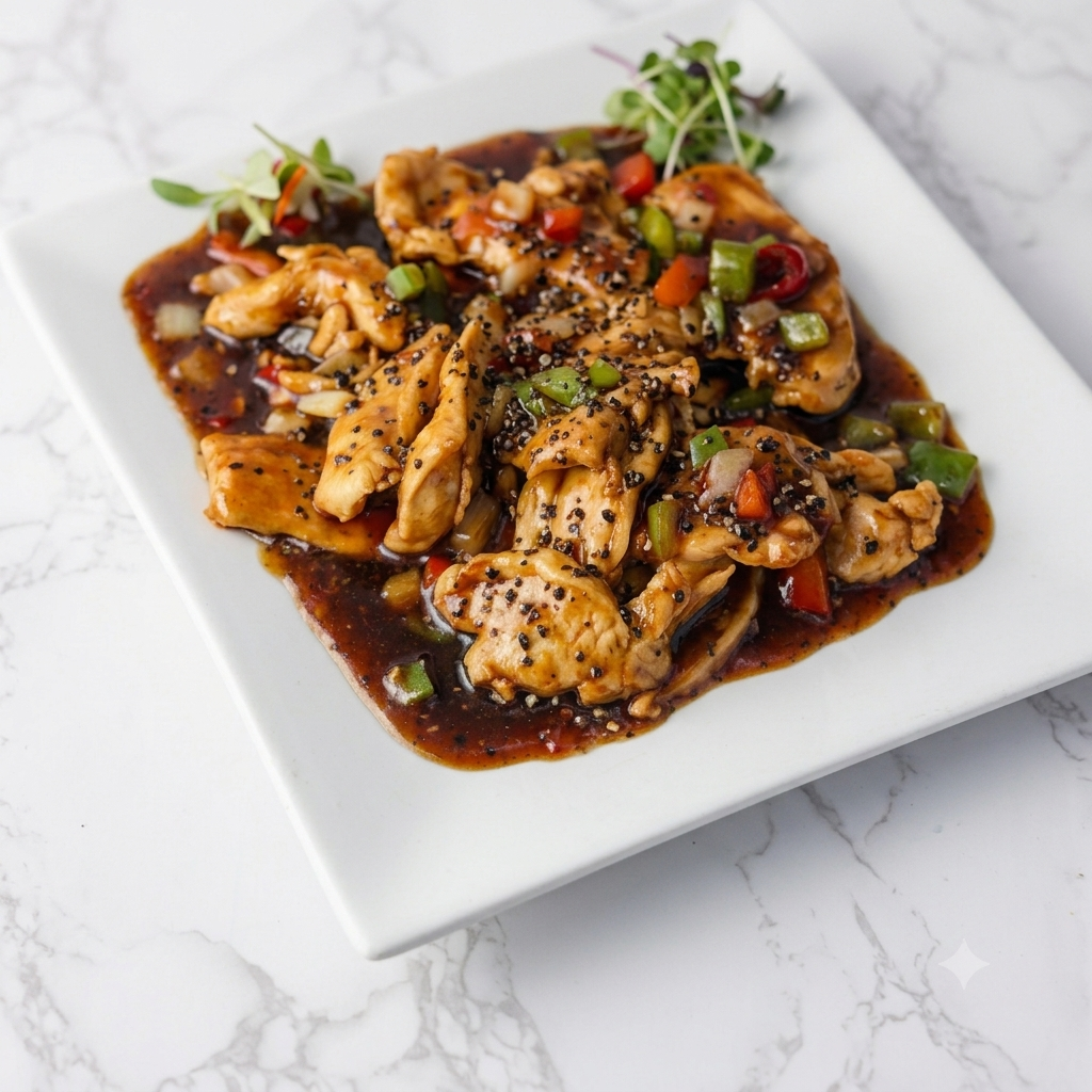 Chicken with Honey & Black Pepper Sauce (GF)