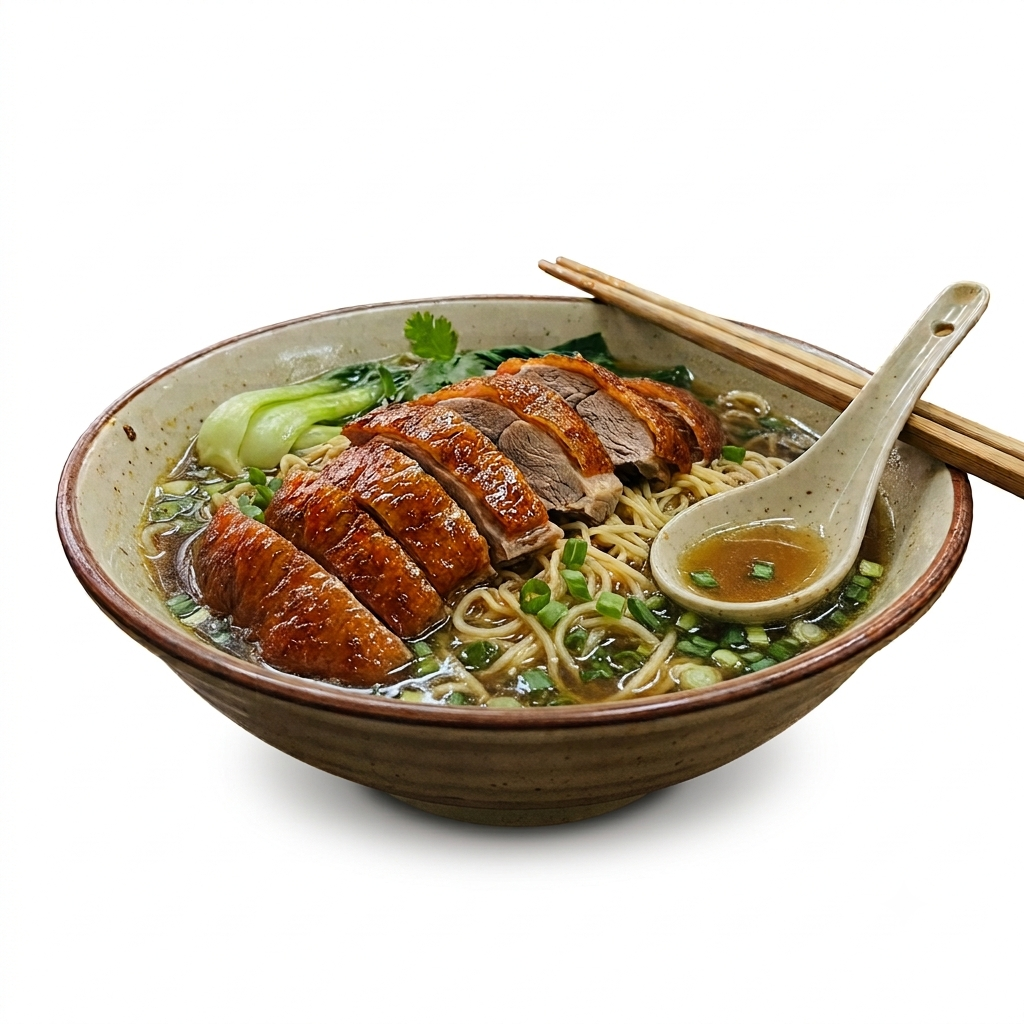 Roasted Duck Noodle Soup (GF with Rice Noodle)