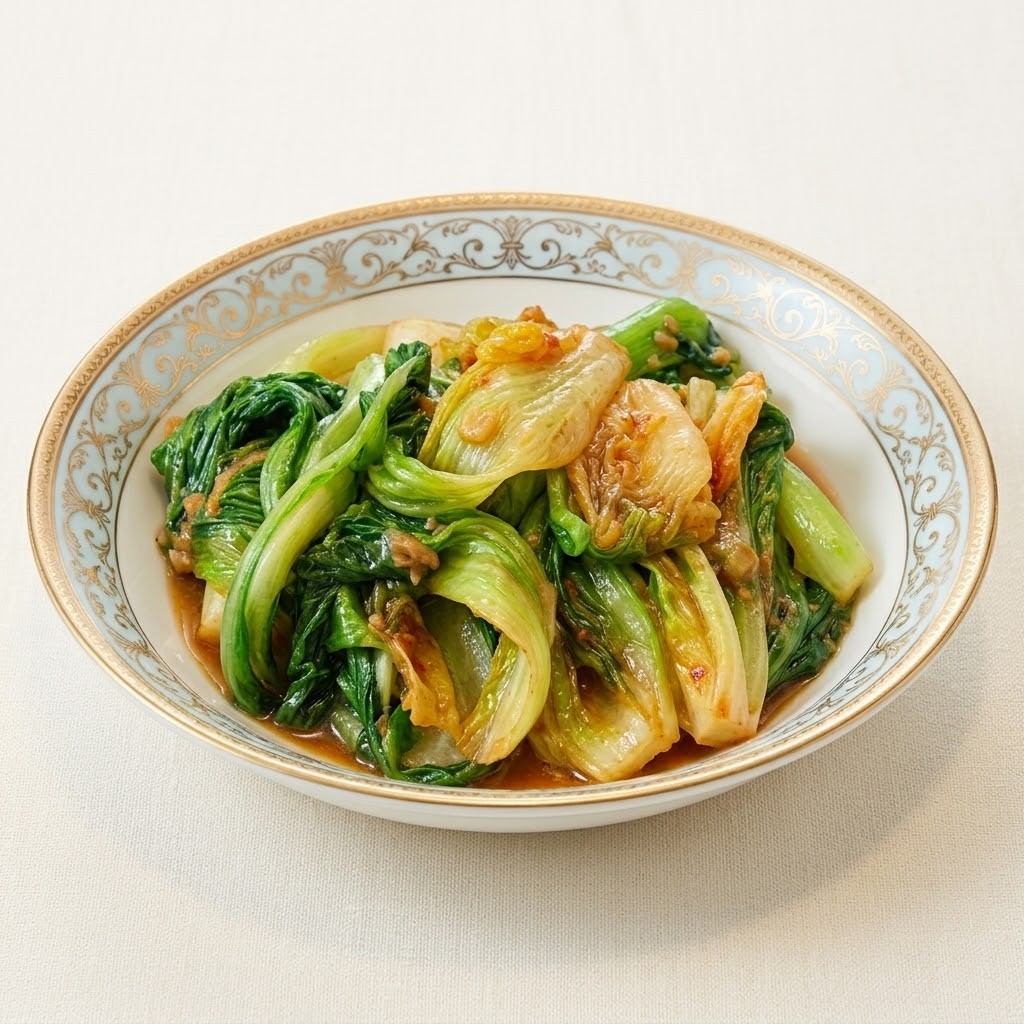 Stir Fried Lettuce with Shrimp Paste (GF)