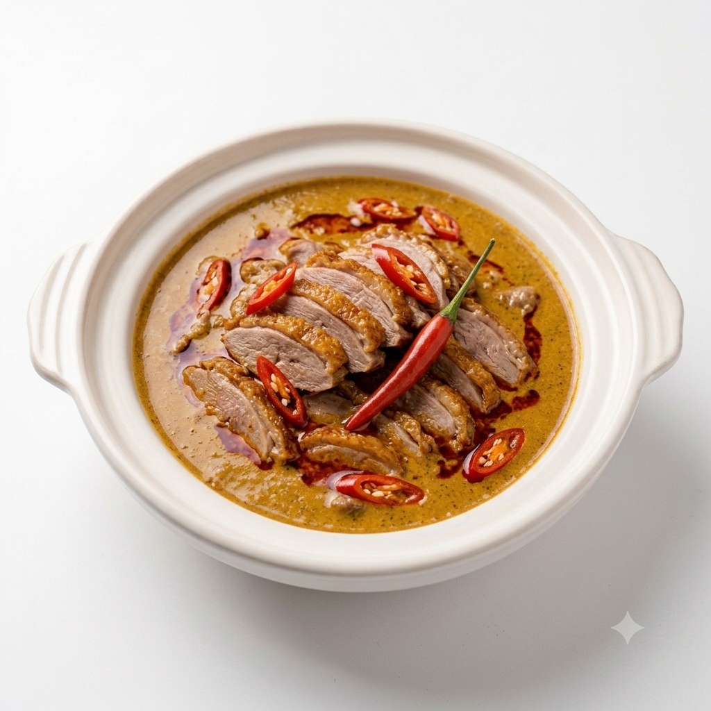 Sliced Duck with Curry Sauce