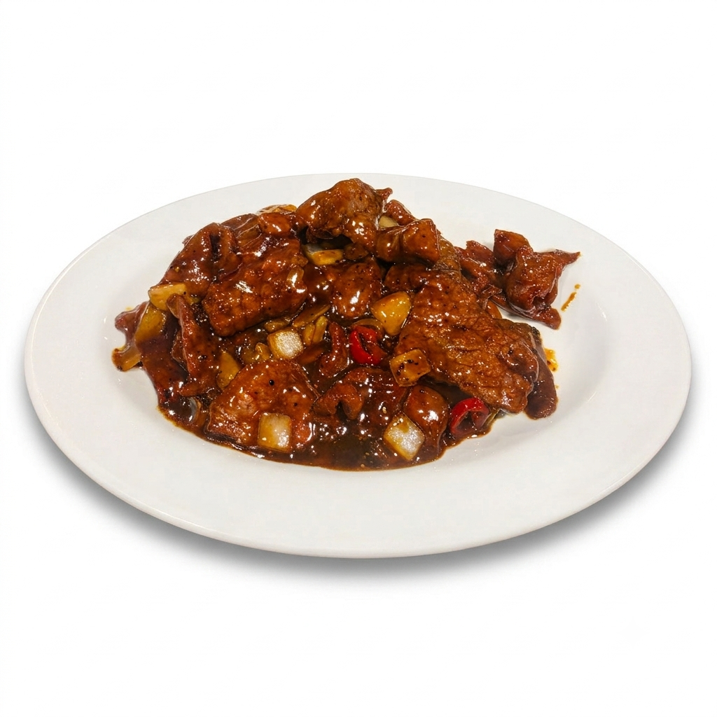Beef with Honey & Black Pepper Sauce (GF)