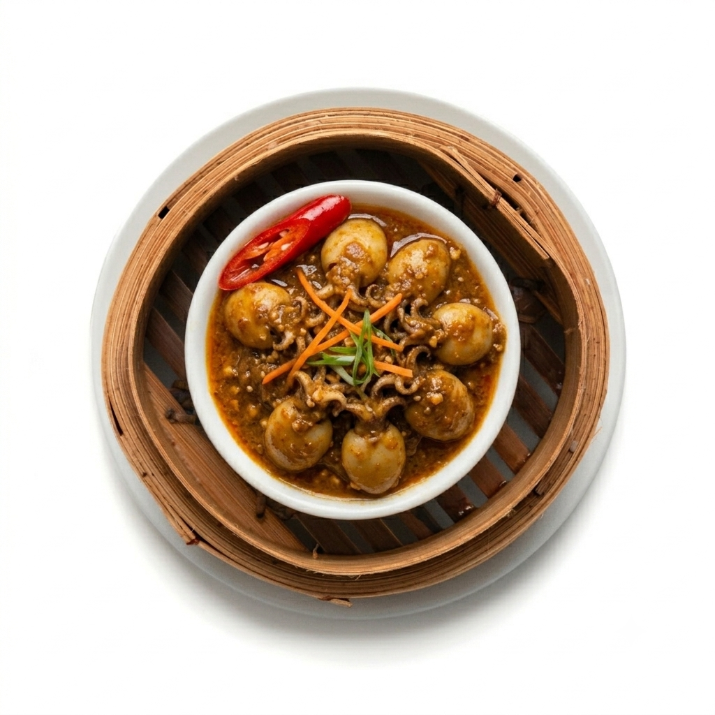 Baby Octopus with Satay Sauce