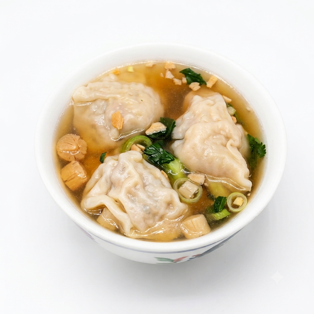 Cantonese Style Dumplings in Soup (Pork/ Chicken)