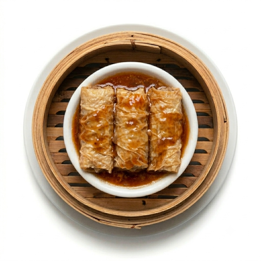 Bean Curd Roll (Meat) in Oyster Sauce