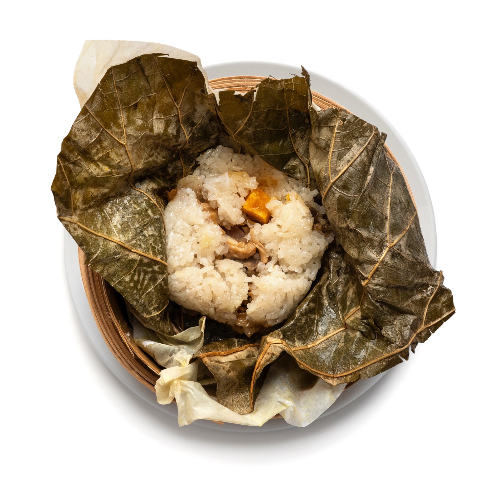 Glutinous Rice in Lotus Leaf (Meat & Shrimps)