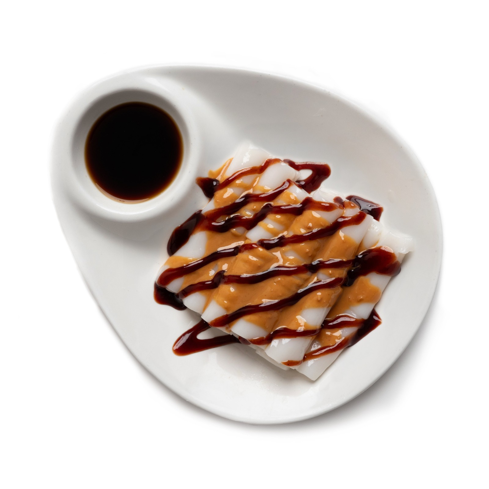 Traditional Plain Starch Rolls with Sesame & Peanut Sauce