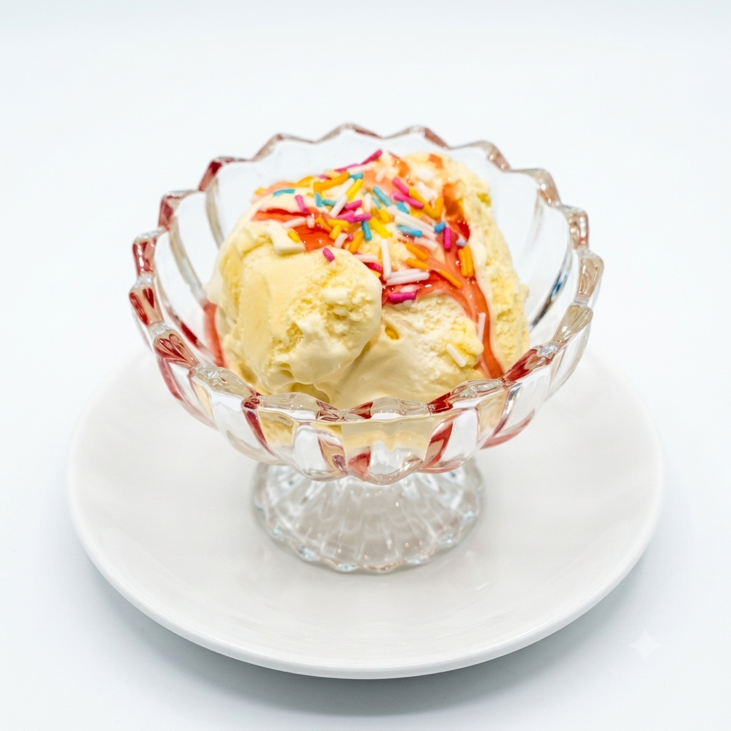 Icecream (Strewberry / Chocolate Topping)